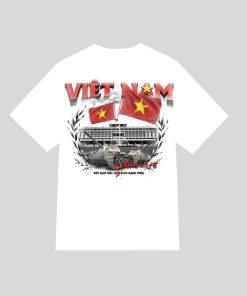 Áo thun Việt Nam form oversize 2 màu TRẮNG/ ĐEN
