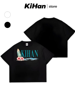 Áo Thun Boxy KIHAN Surf Paradise – Cotton 100% Unisex