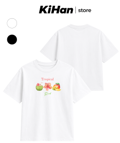 Áo Thun Boxy KIHAN Tropical Girl – Cotton 100% Unise