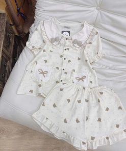 Kihan - Bộ Pijama Nữ Teddy Love – Phối Nơ Be